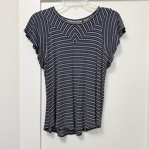 Anthropologie Dolan Left Coast Valley Striped Tee Top Womans Size Small Stretch